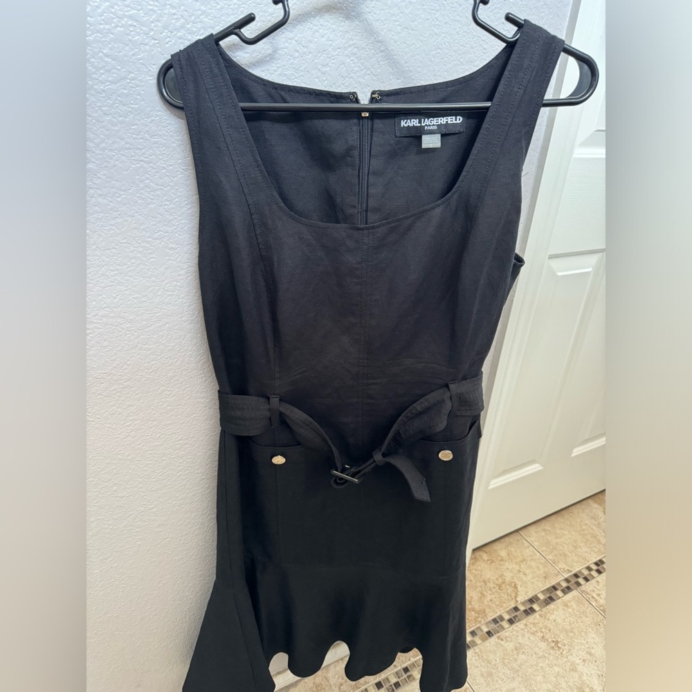 Karl Lagerfeld black sleeveless dress
